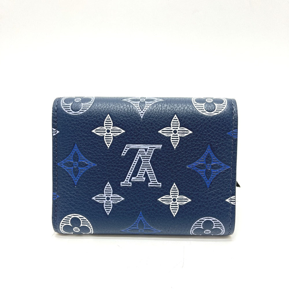LOUIS VUITTON M29130 ヴィクター･ウォレット 短財布 ウォレット 財布 3つ折り財布 モノグラムシャドウレザー ユニセックス ネイビーブルー ネイビー