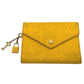 LOUIS VUITTON M14156 ポルトフォイユ・ヴィクトリーヌ 3つ折り財布 モノグラムアンプラントレザー レディース ギンコイエロー イエロー