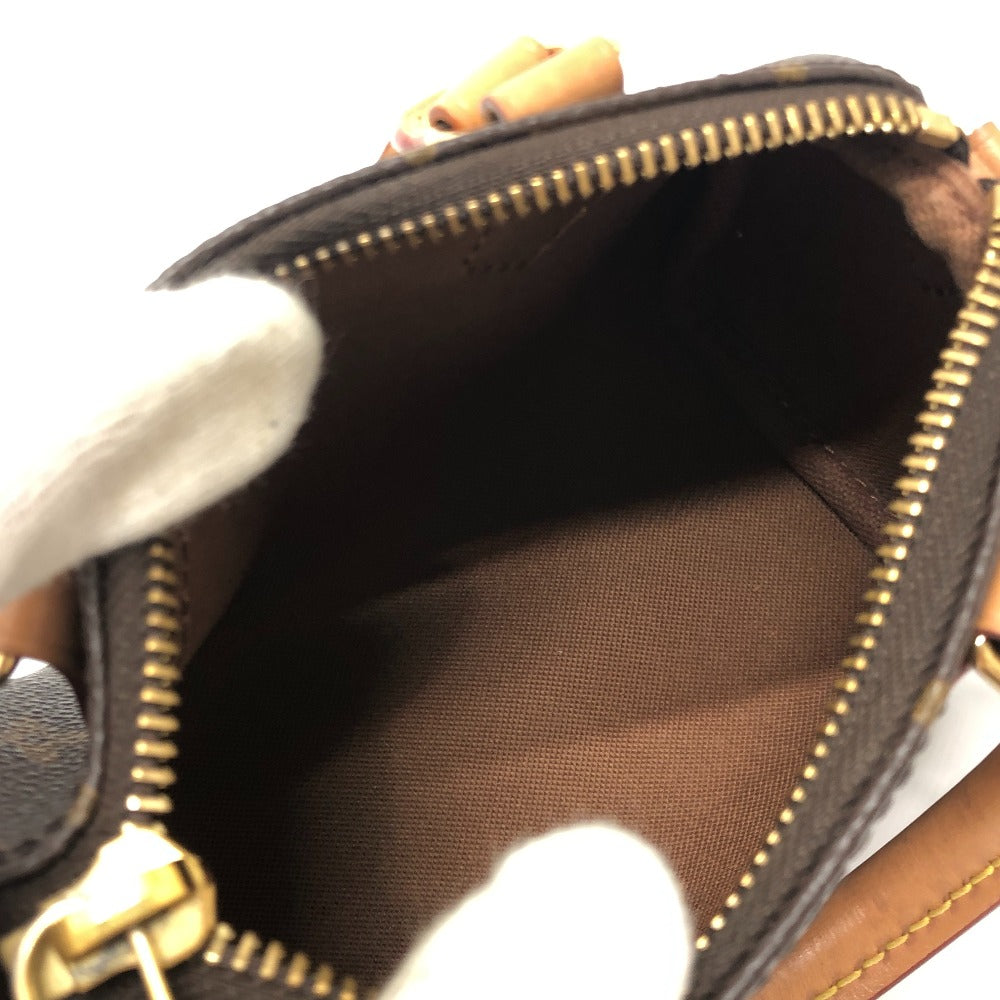 LOUIS VUITTON M81085 Nano Speedy 2-Way Bag Crossbody Shoulder Bag Handbag Monogram Canvas Women's Brown