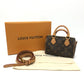 LOUIS VUITTON M81085 Nano Speedy 2-Way Bag Crossbody Shoulder Bag Handbag Monogram Canvas Women's Brown