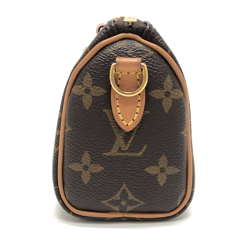 LOUIS VUITTON M81085 Nano Speedy 2-Way Bag Crossbody Shoulder Bag Handbag Monogram Canvas Women's Brown