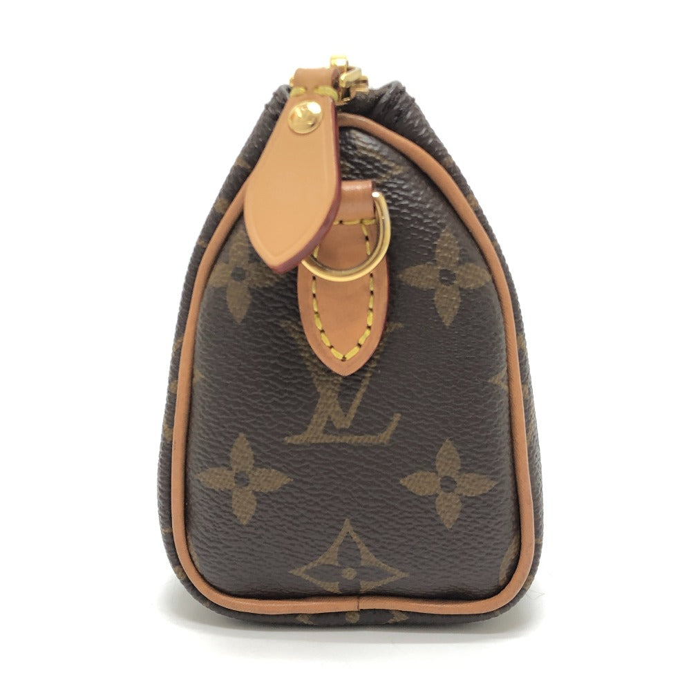 LOUIS VUITTON M81085 Nano Speedy 2-Way Bag Crossbody Shoulder Bag Handbag Monogram Canvas Women's Brown