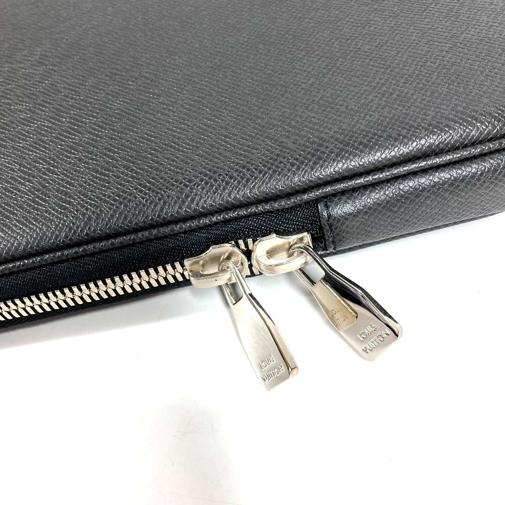 LOUIS VUITTON タイガ コンピュータースリーブ PCケース パソコン タブレットケース ポーチ タイガレザー ユニセックス アルドワーズ ブラック
