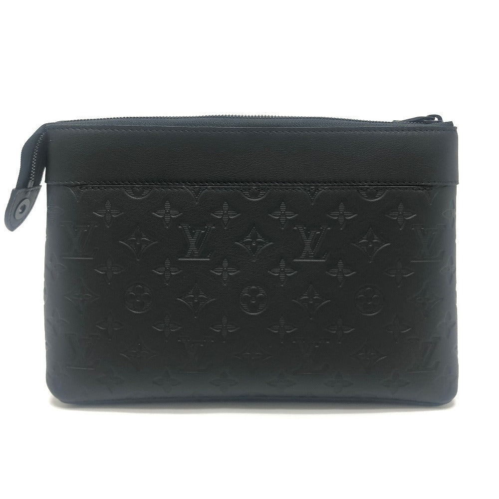 LOUIS VUITTON Ｍ82545 ポシェット・ヴォワヤージュ スープル カバン クラッチ セカンドバッグ メンズ ブラック