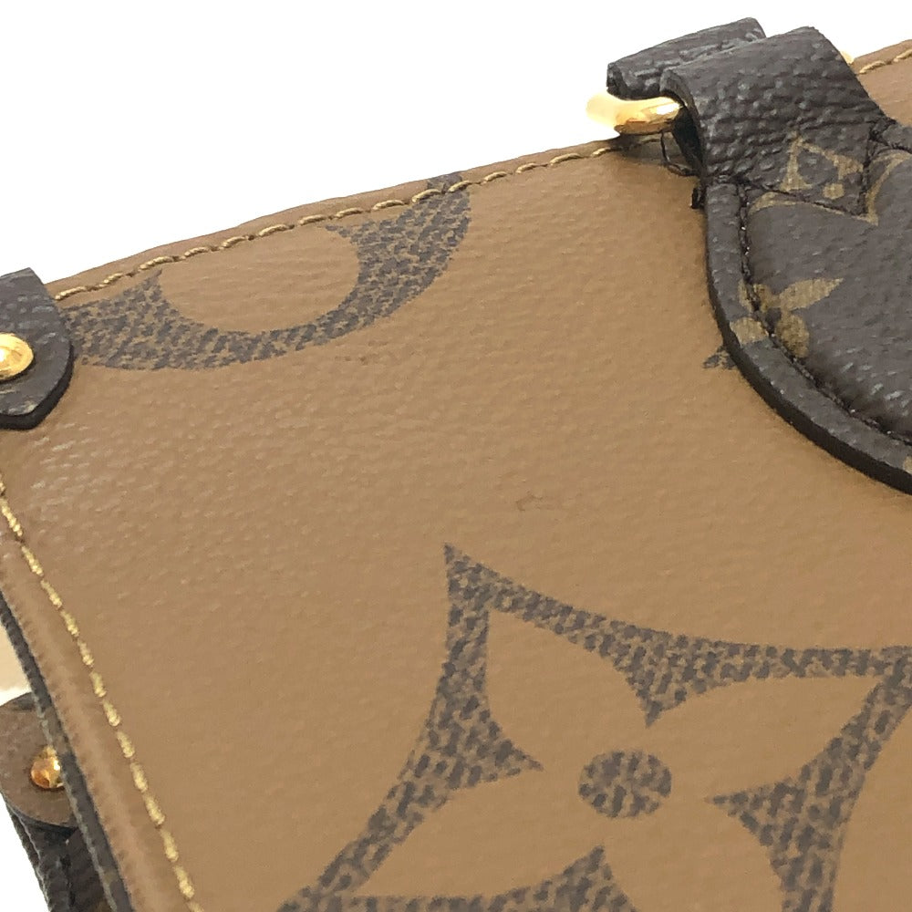 LOUIS VUITTON Ｍ46653 On the Go EW Bag 2WAY Shoulder Bag Crossbody Pochette Hand Bag MonogramCanvas Black Used