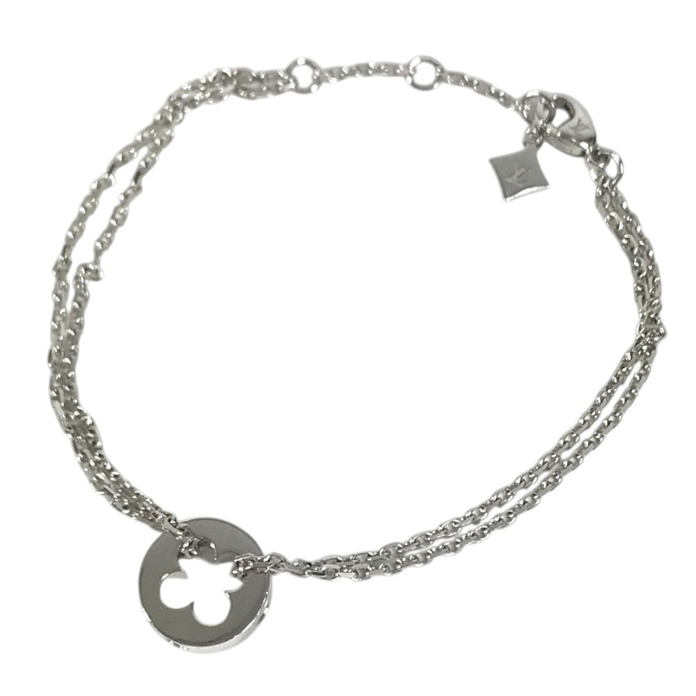 LOUIS VUITTON Q95621 K18 Gold 18K Bracelet Chain Empreinte Current products: Accessories and jewelry Bracelet WG750 Silver Used