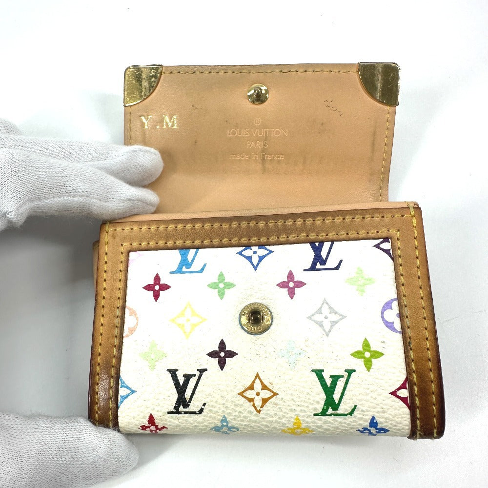 LOUIS VUITTON M92657 モノグラムマルチカラー ポルトモネ・プラ 財布 小銭入れ フラップ コインケース モノグラムマルチカラーキャンバス レディース ブロン ホワイト - brandshop-reference