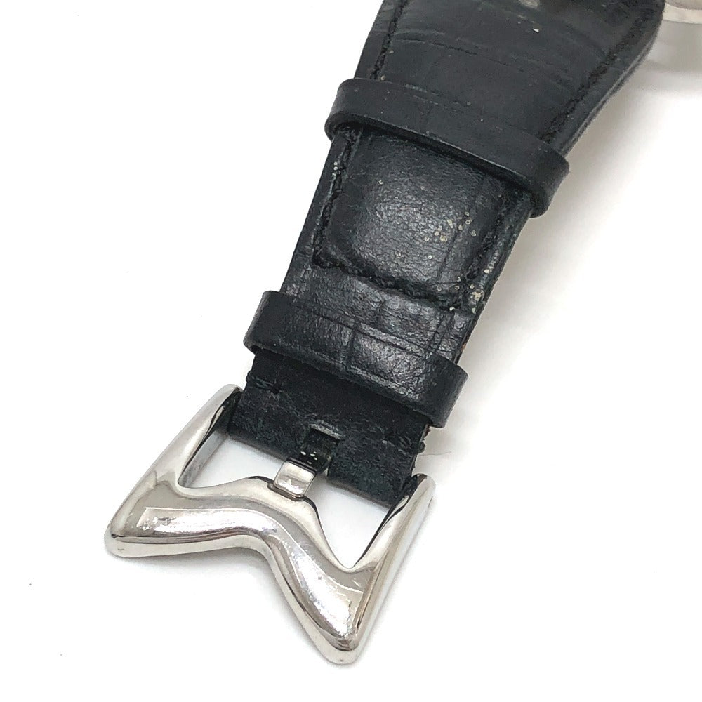 GAGA MILANO 5010.04S マヌアーレ 48mm スモールセコンド 裏スケ 手巻き 腕時計 SS メンズ シルバー