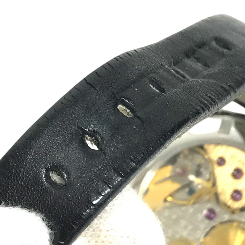 GAGA MILANO 5010.LV.01S Las Vegas, Limited Edition of 500 Worldwide Manure Roulette Dice with Coin Wristwatch SS / Leather Black Used