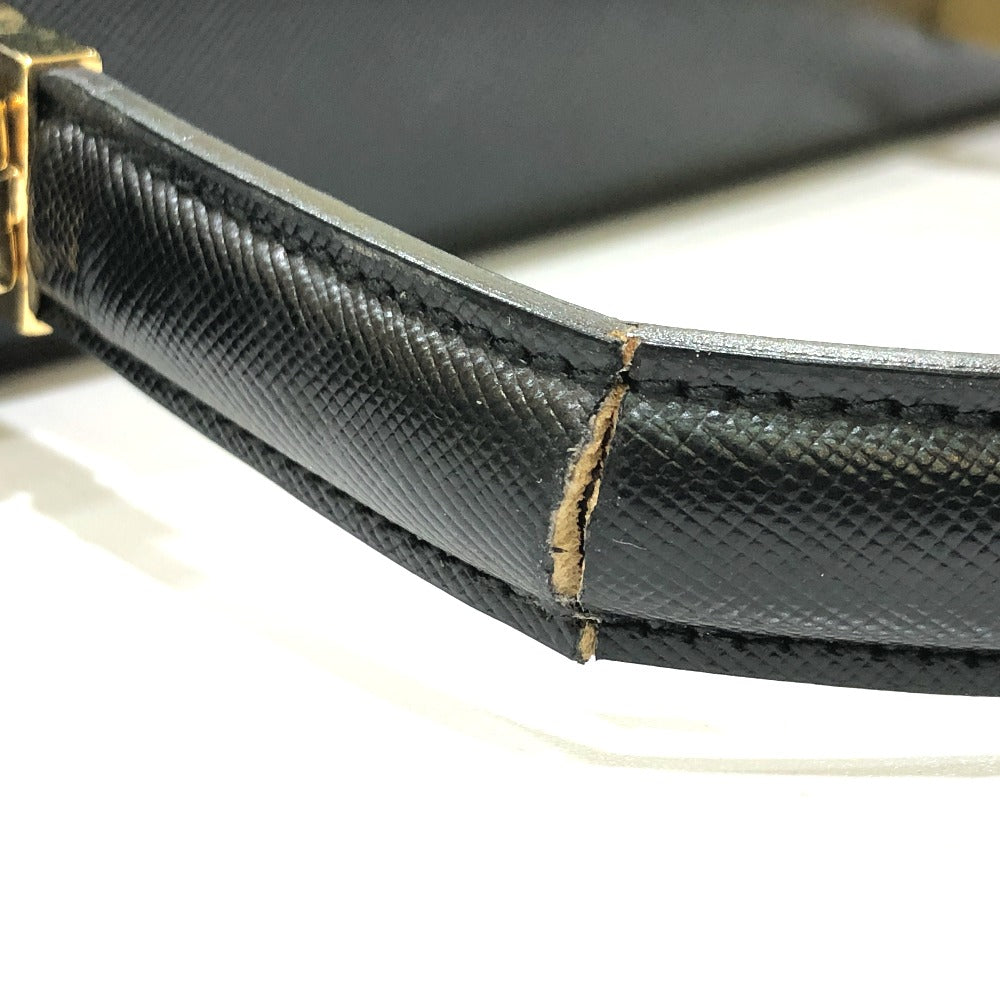 Salvatore Ferragamo AF-21 2WAY ガンチーニ カバン ショルダーバッグ ハンドバッグ レザー レディース ブラック