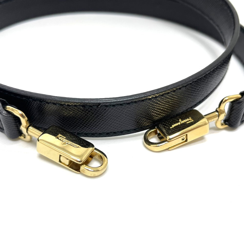 Salvatore Ferragamo AF-21 2WAY ガンチーニ カバン ショルダーバッグ ハンドバッグ レザー レディース ブラック