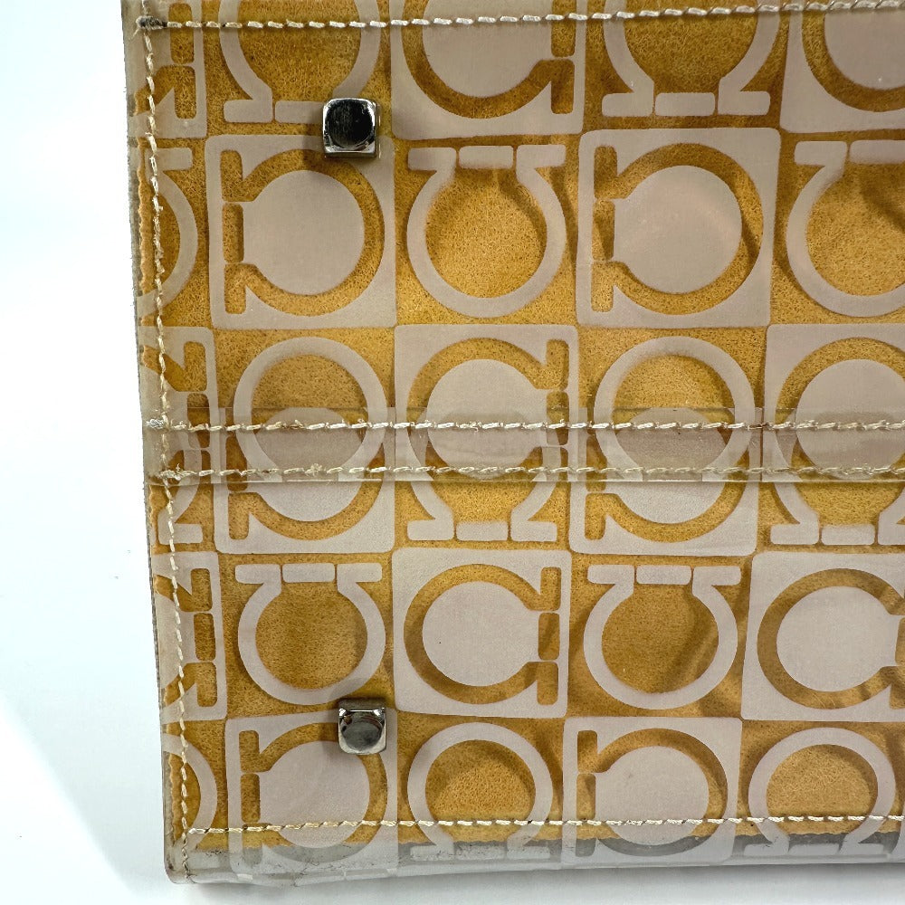 Salvatore Ferragamo ビーチバッグ ガンチーニ ロゴ カバン 肩掛け トートバッグ ショルダーバッグ ビニール レディース クリア - brandshop-reference