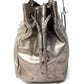 Salvatore Ferragamo Gancini Shoulder Bag, Handbag, Tote Bag, Leather, Women's, Bronze, Gray
