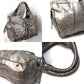 Salvatore Ferragamo Gancini Shoulder Bag, Handbag, Tote Bag, Leather, Women's, Bronze, Gray