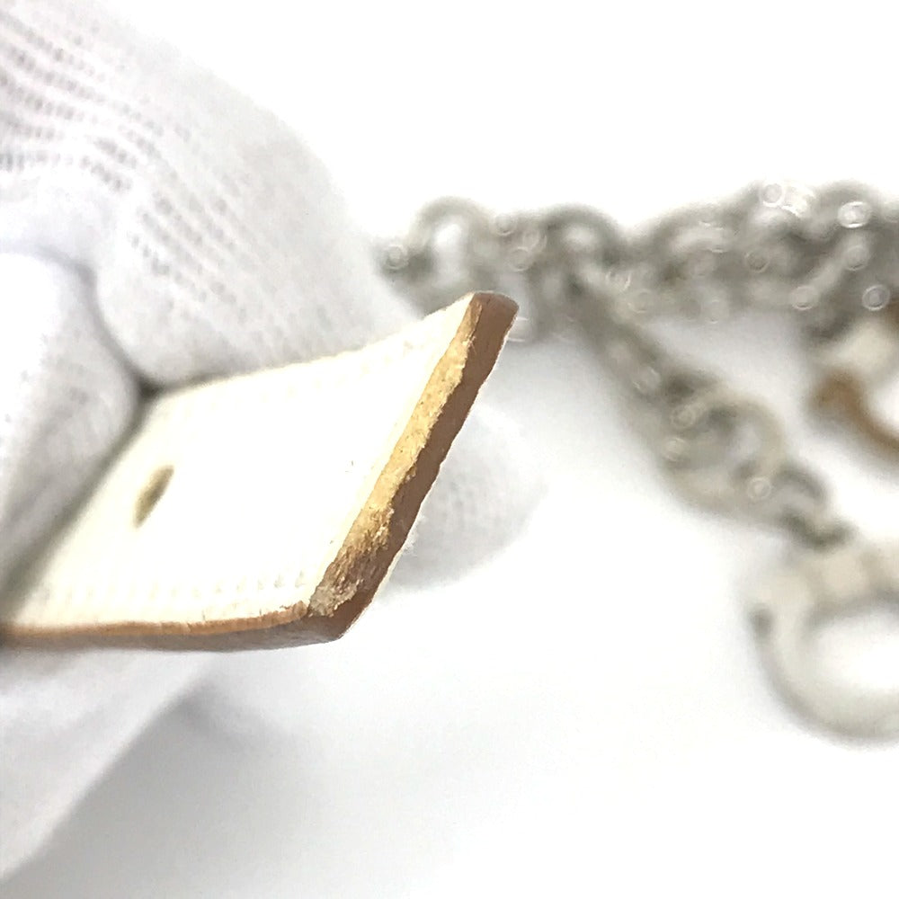 Salvatore Ferragamo Gancini Chain Belt in White Leather for Women