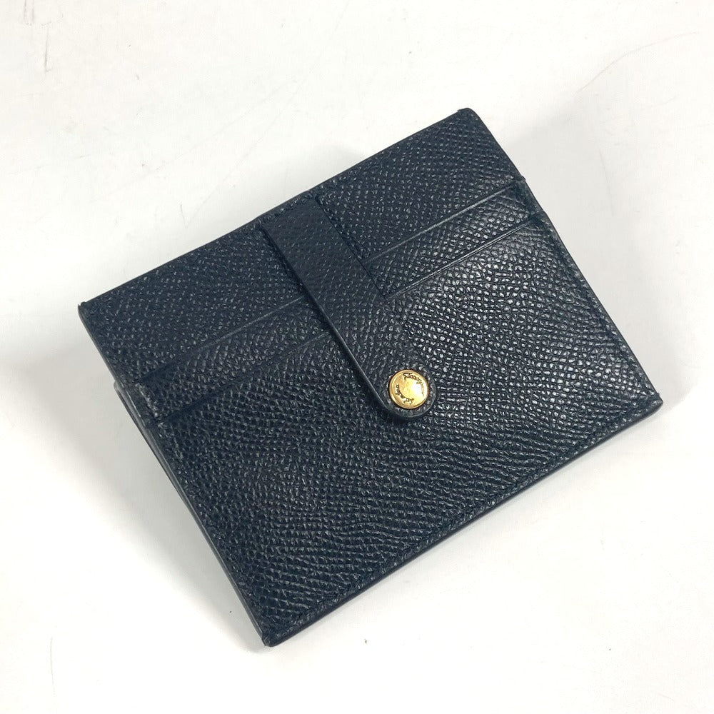 Salvatore Ferragamo Wallet Coin Purse Crossbody Pouch Gancini Logo Card Coin Case Card Case with Chain Business Card Holder Coin Case Leather Women's Black
