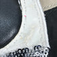 Salvatore Ferragamo Vara Crossbody Bag with Ribbon and Sequin Pump Design, 2-Way Handbag/Shoulder Bag, Nylon/Leather, Black, Women's