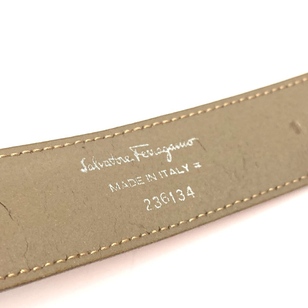 Salvatore Ferragamo ガンチーニ ロゴ バックル アクセサリー ベルト レザー レディース オレンジ - brandshop-reference