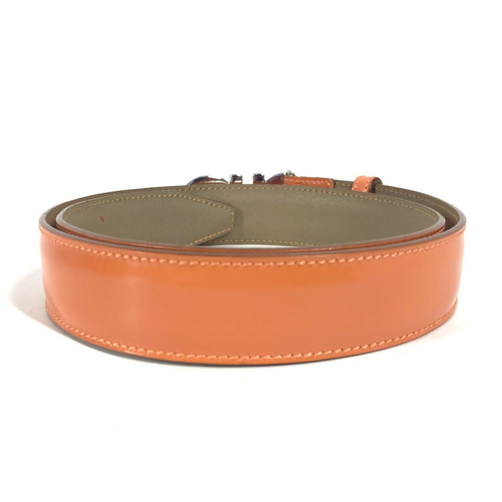 Salvatore Ferragamo ガンチーニ ロゴ バックル アクセサリー ベルト レザー レディース オレンジ - brandshop-reference