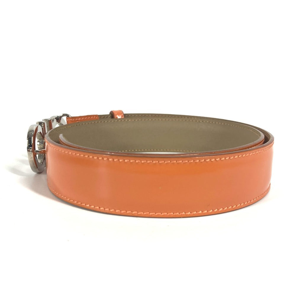 Salvatore Ferragamo ガンチーニ ロゴ バックル アクセサリー ベルト レザー レディース オレンジ - brandshop-reference