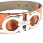 Salvatore Ferragamo ガンチーニ ロゴ バックル アクセサリー ベルト レザー レディース オレンジ - brandshop-reference