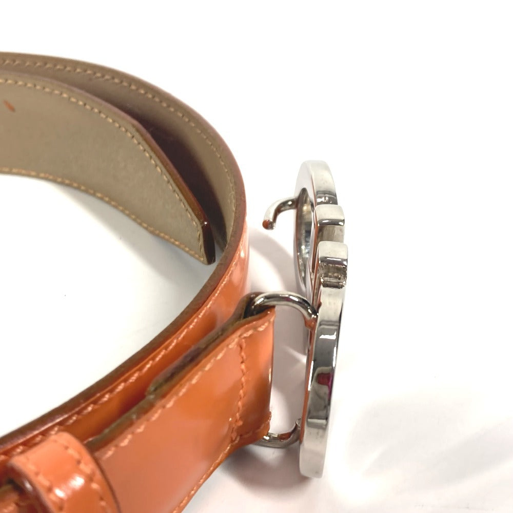 Salvatore Ferragamo ガンチーニ ロゴ バックル アクセサリー ベルト レザー レディース オレンジ - brandshop-reference