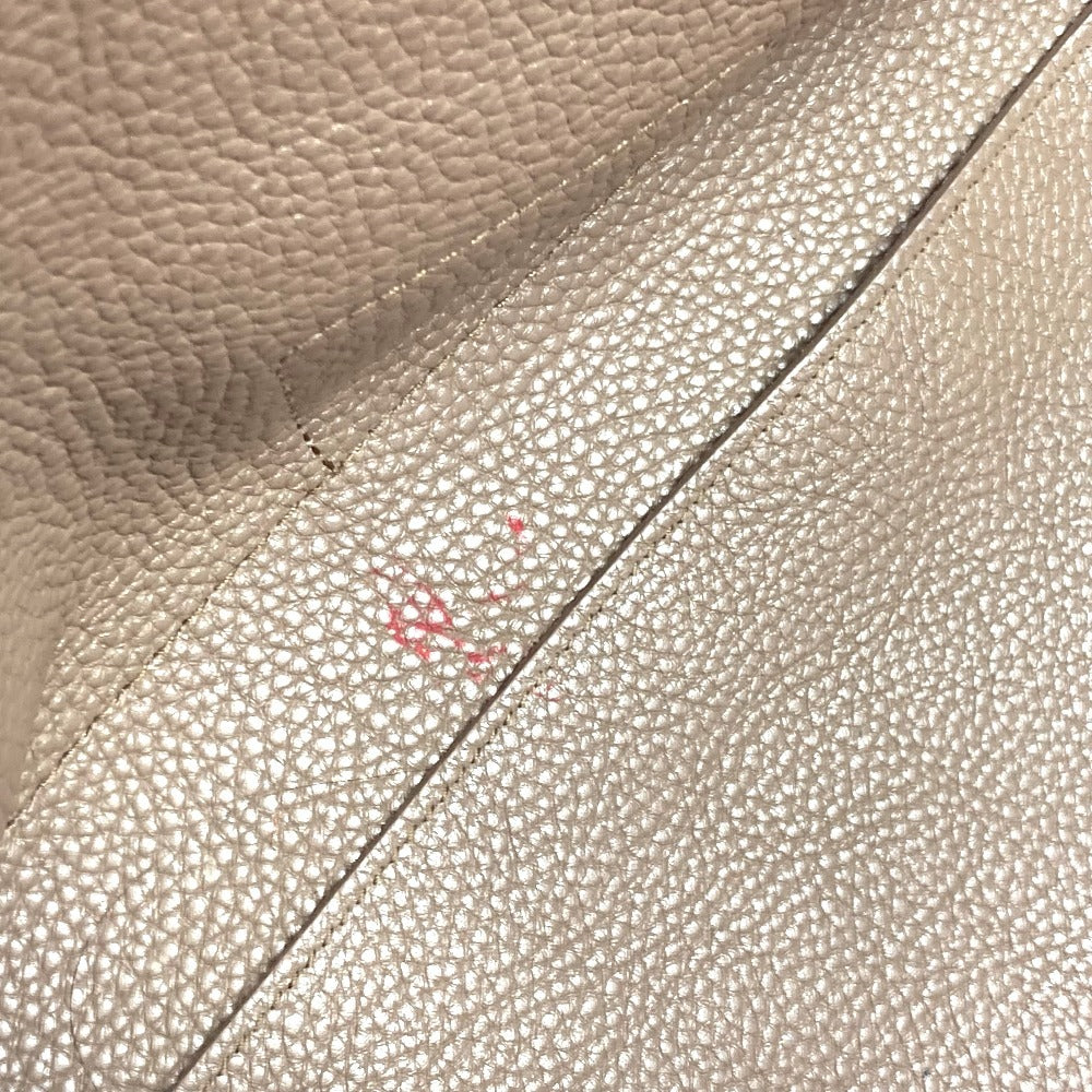 Salvatore Ferragamo ガンチーニ ロゴ バイカラー 2WAYバッグ ショルダーバッグ 肩掛け トートバッグ レザー レディース ベージュ - brandshop-reference