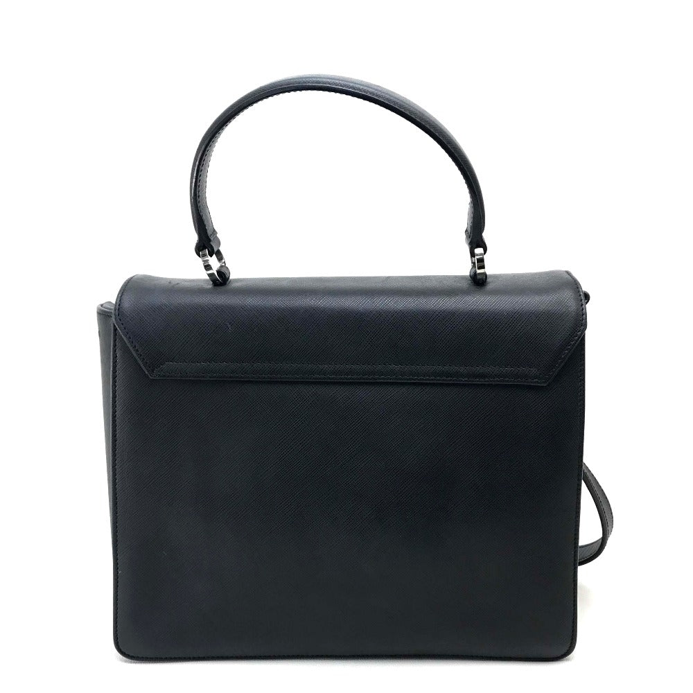 Salvatore Ferragamo ガンチーニ ショルダーバッグ カバン ハンドバッグ レザー レディース ブラック