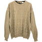 FENDI fendi club Zucca Pequin FF Logo Apparel Tops Long Sleeve Sweater Cotton Men's Beige