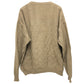 FENDI fendi club Zucca Pequin FF Logo Apparel Tops Long Sleeve Sweater Cotton Men's Beige