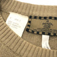 FENDI fendi club Zucca Pequin FF Logo Apparel Tops Long Sleeve Sweater Cotton Men's Beige