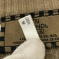 FENDI fendi club Zucca Pequin FF Logo Apparel Tops Long Sleeve Sweater Cotton Men's Beige