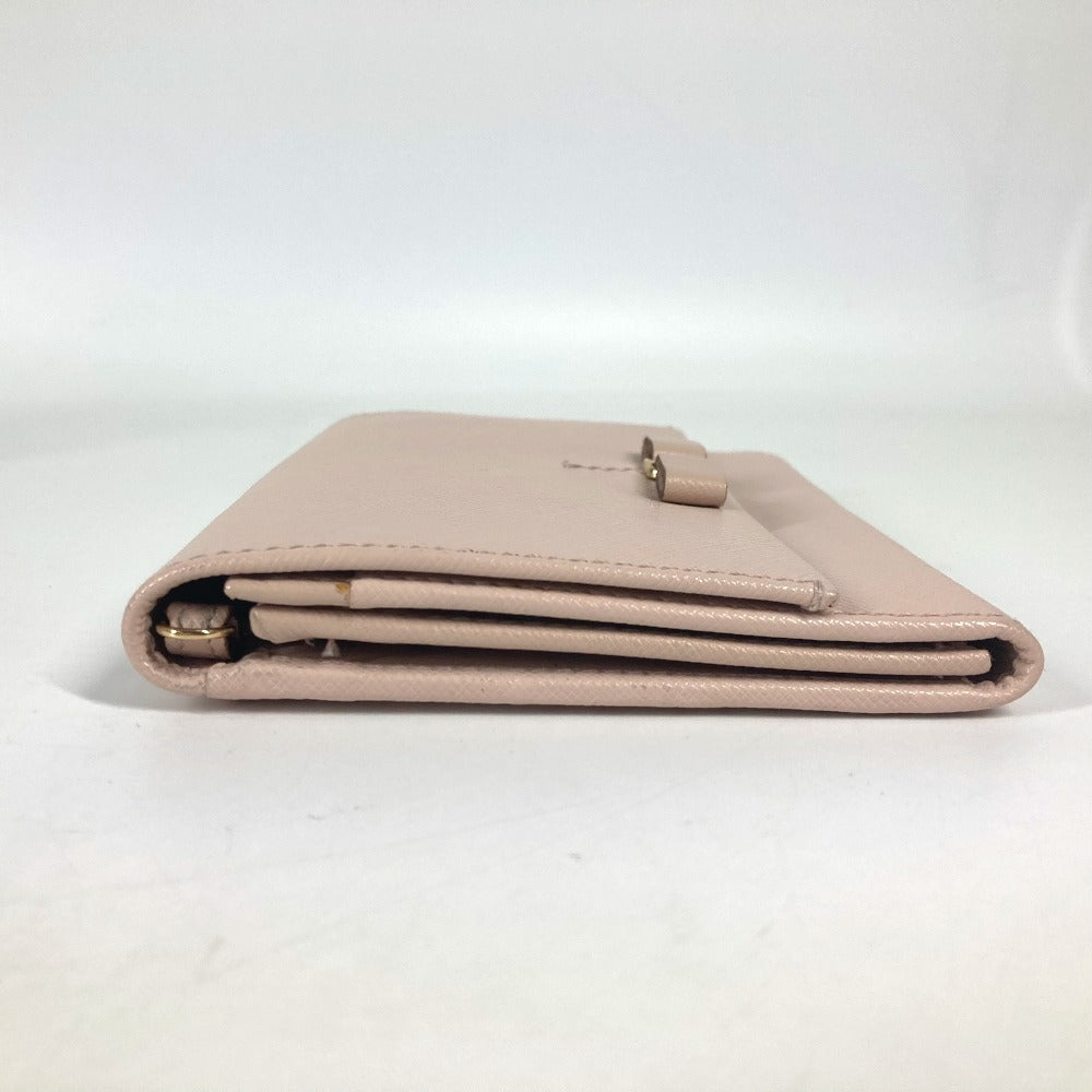 Salvatore Ferragamo ストラップ付  ヴァラ リボン りぼん ポーチ フラップ クラッチバッグ レザー レディース ピンク - brandshop-reference