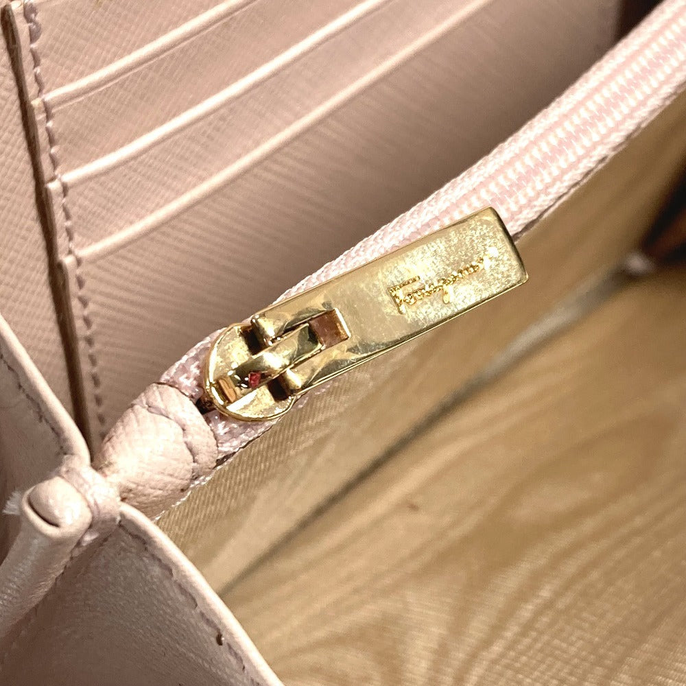 Salvatore Ferragamo ストラップ付  ヴァラ リボン りぼん ポーチ フラップ クラッチバッグ レザー レディース ピンク - brandshop-reference