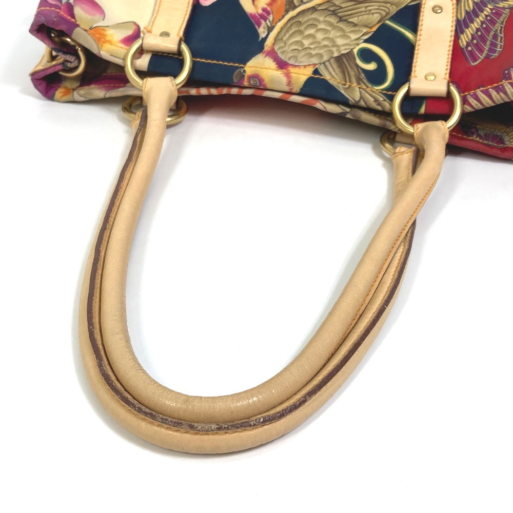 Salvatore Ferragamo 肩掛け アニマル総柄 トラ カバン ハンドバッグ トートバッグ ナイロン レディース マルチカラー