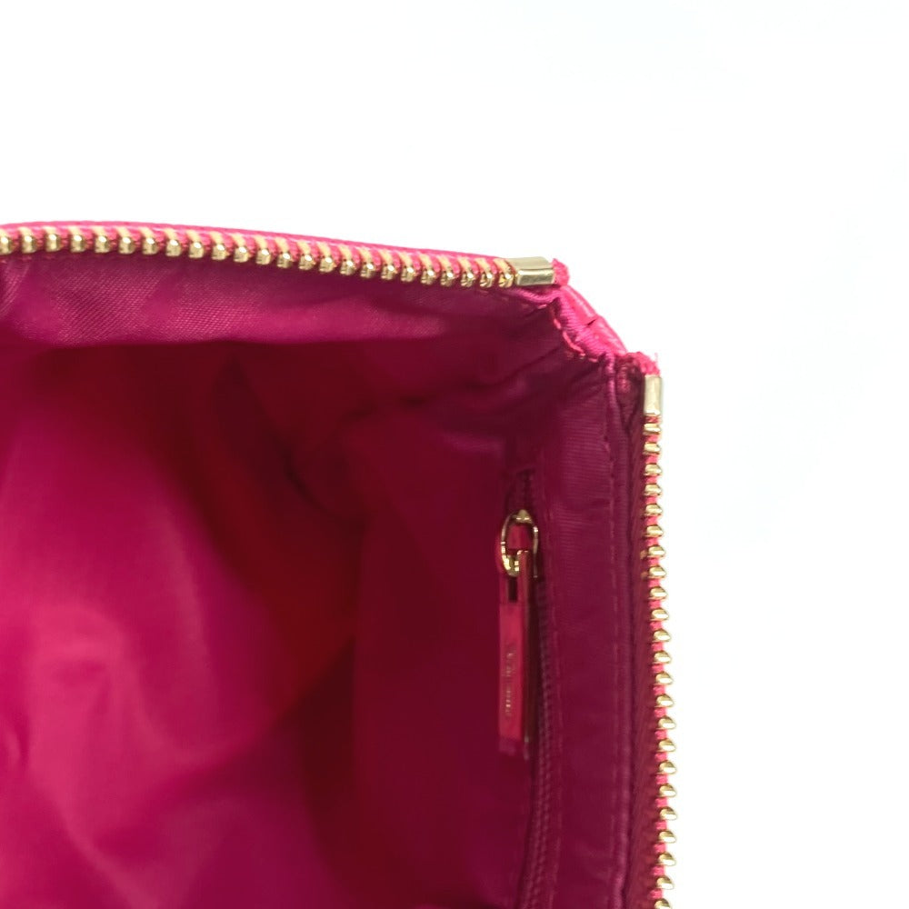 Salvatore Ferragamo リボン ロゴ りぼん ヴァラ メイクポーチ マルチポーチ 化粧ポーチ ナイロン レディース ピンク - brandshop-reference