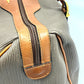 Salvatore Ferragamo AG219155 Logo Two-Tone Handbag/Boston Bag in PVC/Leather, Brown