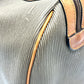 Salvatore Ferragamo AG219155 Logo Two-Tone Handbag/Boston Bag in PVC/Leather, Brown