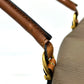 Salvatore Ferragamo AG219155 Logo Two-Tone Handbag/Boston Bag in PVC/Leather, Brown