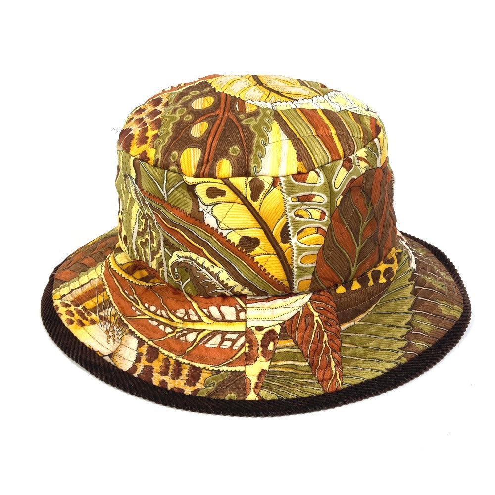 Salvatore Ferragamo Leopard Animal Print Quilted Hat, Polyester, Women's, Multicolor