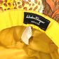 Salvatore Ferragamo Leopard Animal Print Quilted Hat, Polyester, Women's, Multicolor