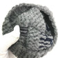 Salvatore Ferragamo Gancini Beanie Hat, Knit Cap, Wool, Women's, Gray