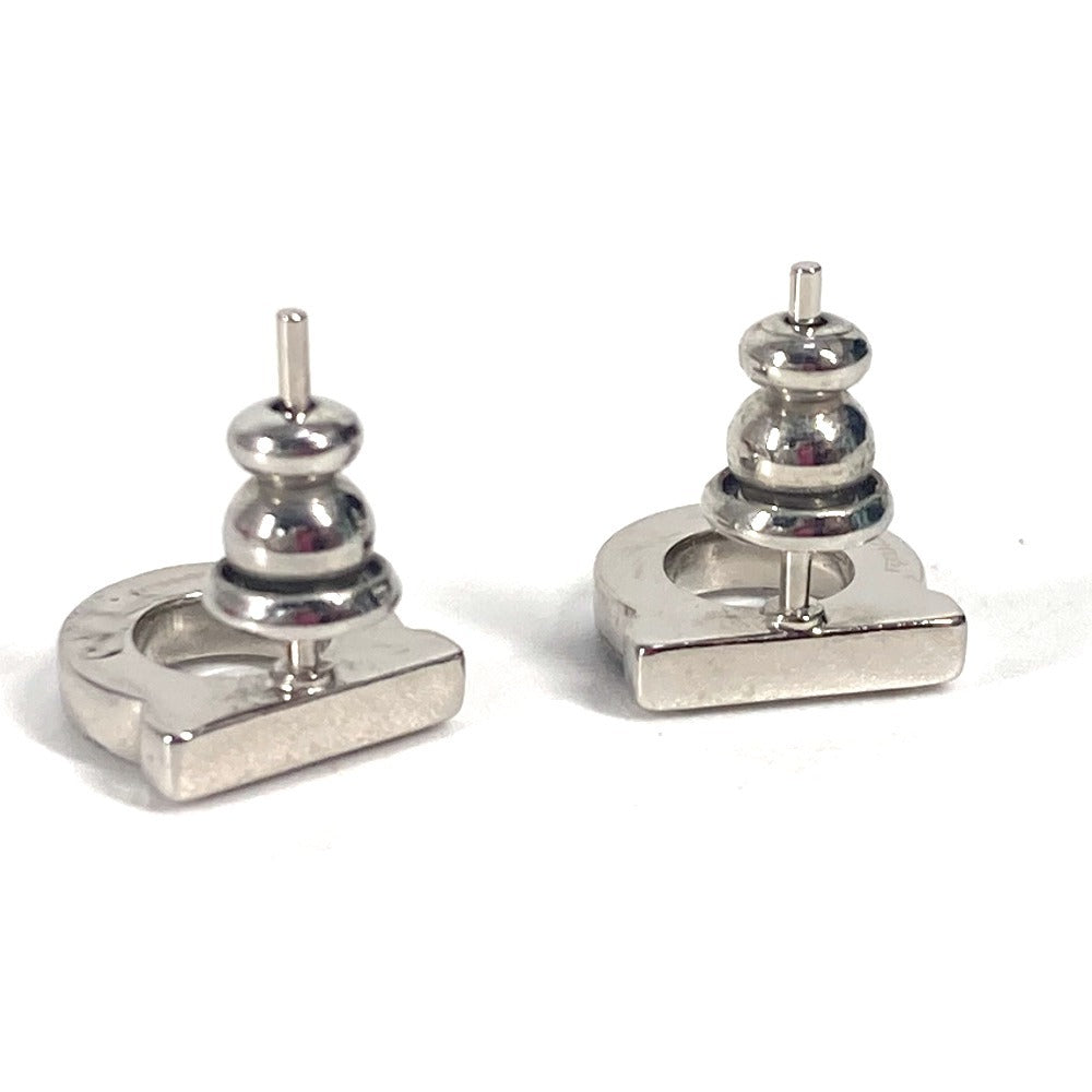 Salvatore Ferragamo 76 0123 ガンチーニ ラインストーン アクセサリー ピアス メタル ユニセックス シルバー - brandshop-reference