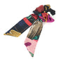 Salvatore Ferragamo Silk Ribbon Hair Tie Scrunchie for Women in Multicolor