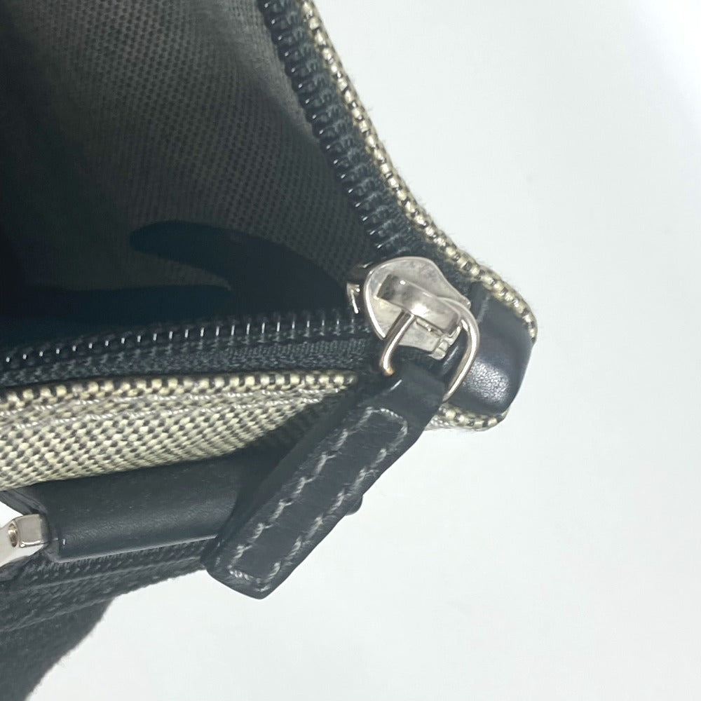 Salvatore Ferragamo ロゴ ポシェット カバン 斜め掛け ショルダーバッグ コーティングキャンバス ユニセックス グレー - brandshop-reference