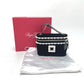 ROGER VIVIER RBWANMH70000LU Crystal and Faux Pearl Vanity Velvet Micro 2-Way Bag, Shoulder Bag, Handbag, Satin, Women's, Black