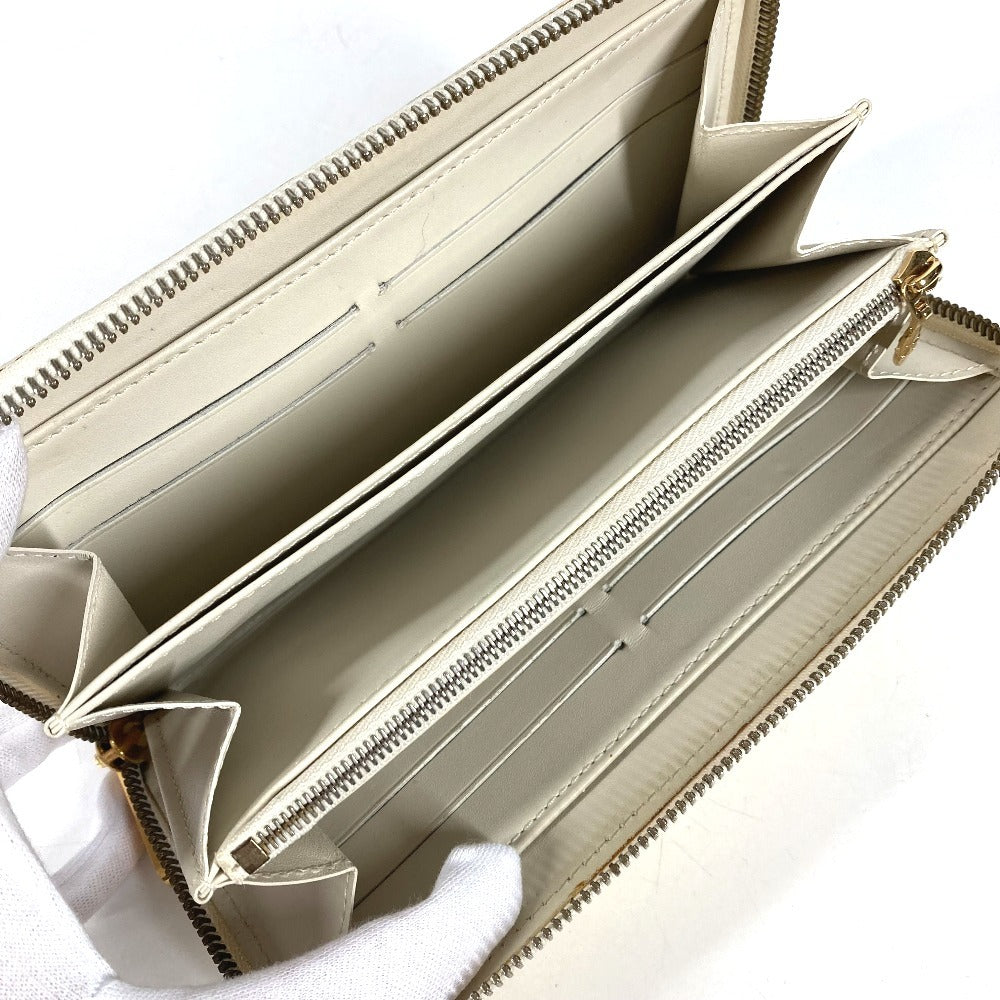 LOUIS VUITTON M91471 MonogramVernis Zippy Wallet Zip Around Long Wallet Long Wallet MonogramVernis Perle White Used