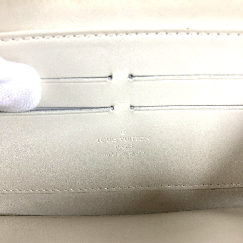 LOUIS VUITTON M91471 MonogramVernis Zippy Wallet Zip Around Long Wallet Long Wallet MonogramVernis Perle White Used