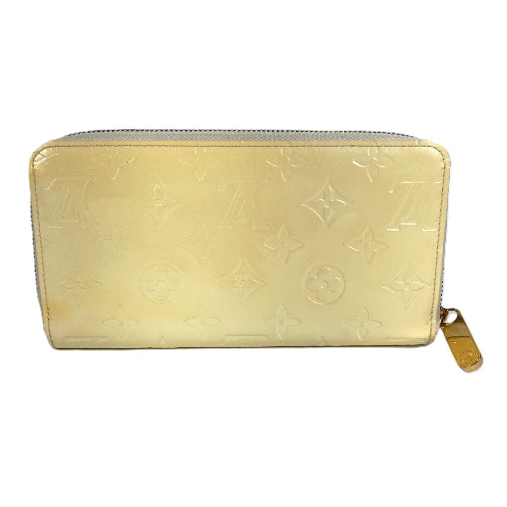 LOUIS VUITTON M91471 MonogramVernis Zippy Wallet Zip Around Long Wallet Long Wallet MonogramVernis Perle White Used