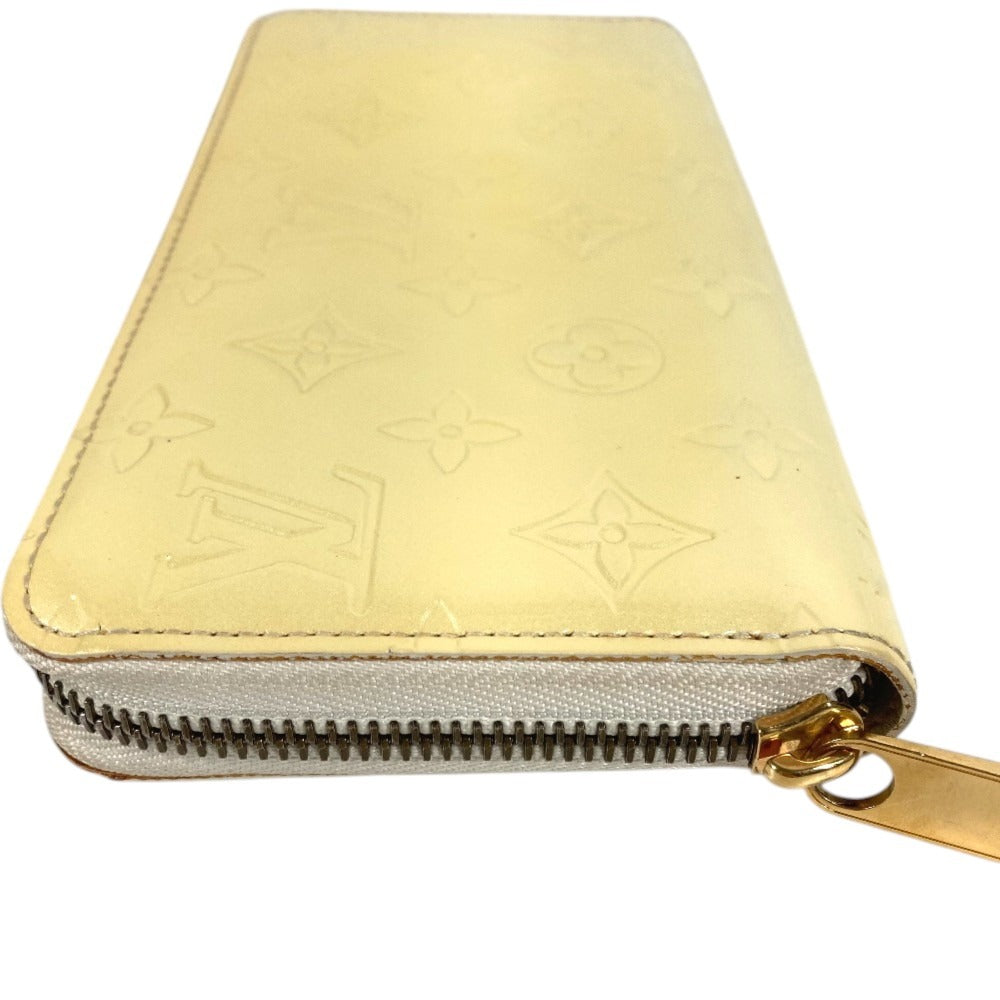LOUIS VUITTON M91471 MonogramVernis Zippy Wallet Zip Around Long Wallet Long Wallet MonogramVernis Perle White Used